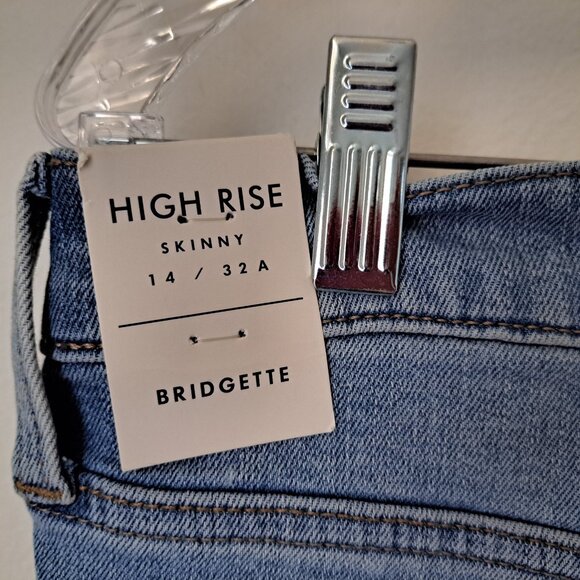 Lucky Brand Women Skinny High Rise Jeans Plus Size 14/32 NWT - Picture 7 of 11